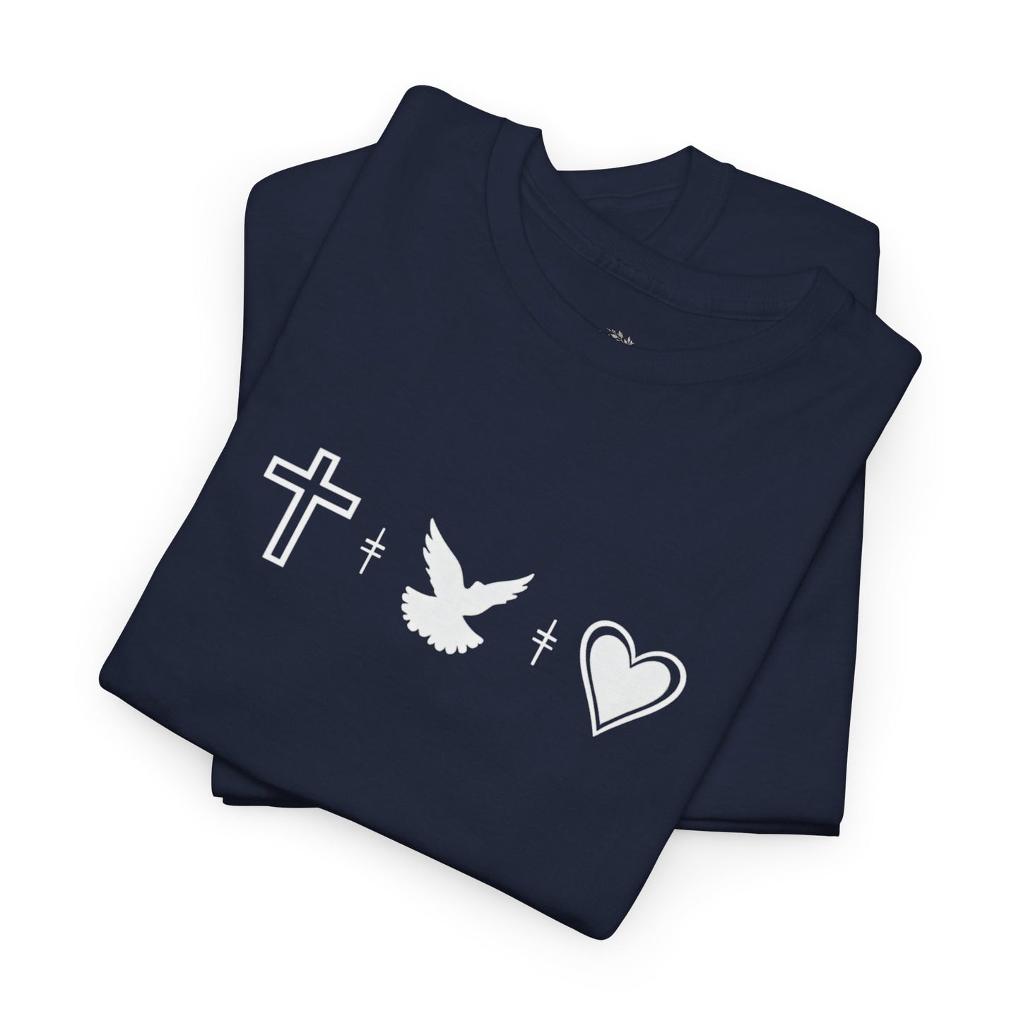 Worship Tee — "I Was Built to Worship" Christian Cross + Dove + Heart T‑Shirt