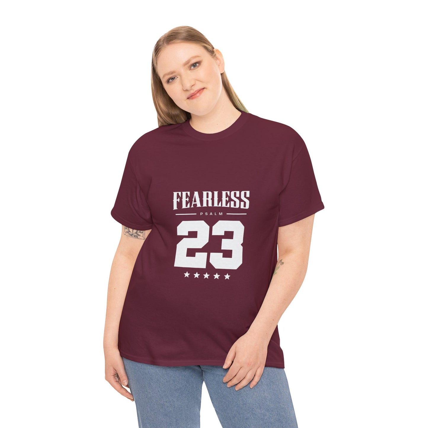 Fearless Psalm 23 Unisex T-Shirt — The Good Shepherd Christian Tee