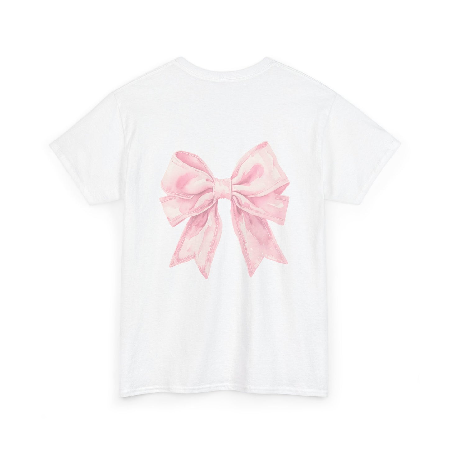Feeling Bonita Tee — Pink Bow Graphic Cotton T‑Shirt