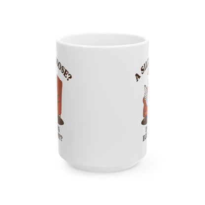 Funny Coffee Mug – “A silly goose? In this economy?” Retro Cartoon Design
