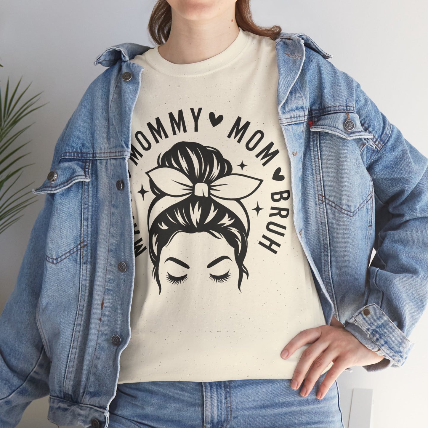 Mommy Mom Bruh T-Shirt – Messy Bun Mama Graphic Tee