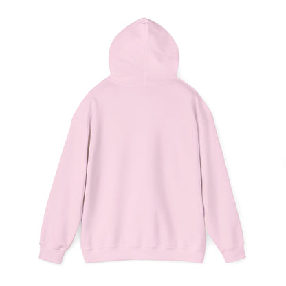 Saved by Grace Hoodie — Christian Faith Pullover in Pink Collegiate Script