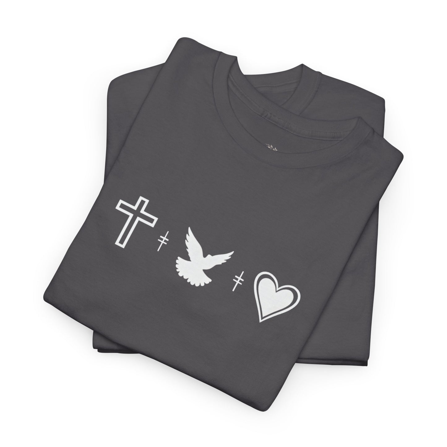 Worship Tee — "I Was Built to Worship" Christian Cross + Dove + Heart T‑Shirt