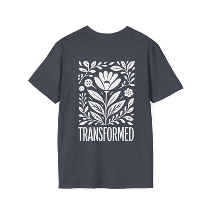 Floral Inspirational 'Transformed' Graphic Tee