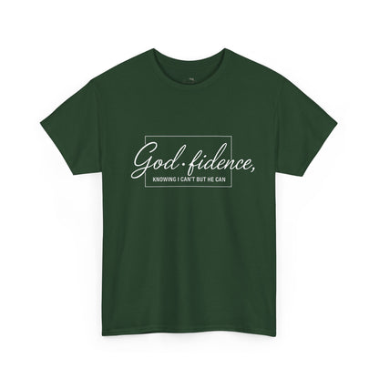 God-fidence Unisex Tee — Inspirational Christian Script T-Shirt