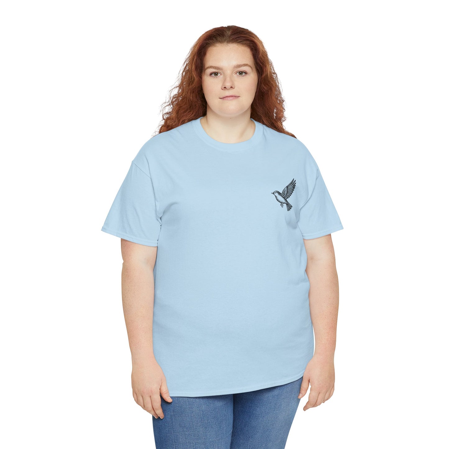 T-Shirt — "I Am With You Always" Hummingbird Floral Comfort Tee