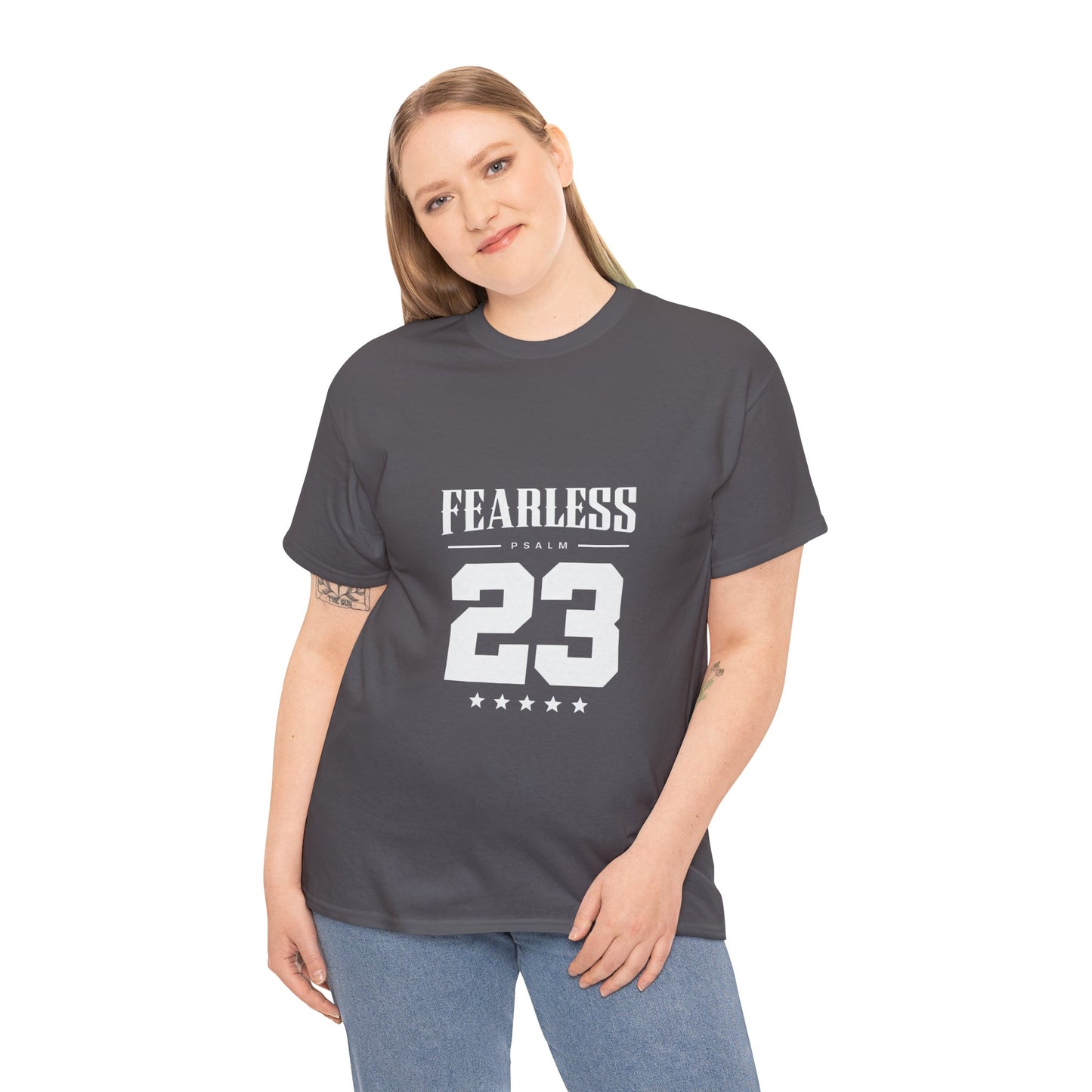 Fearless Psalm 23 Unisex T-Shirt — The Good Shepherd Christian Tee