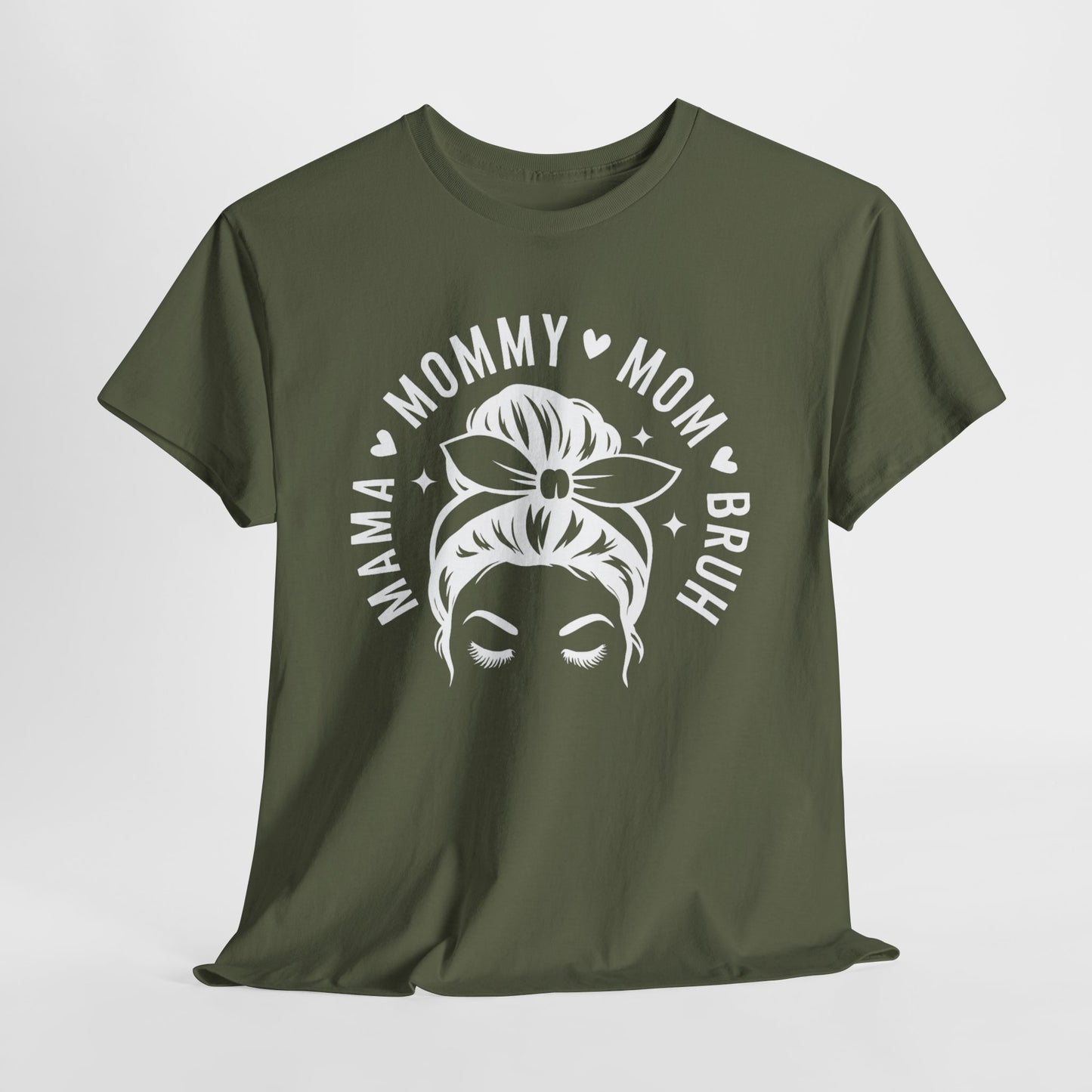 Mommy Mom Bruh T-Shirt – Messy Bun Mama Graphic Tee
