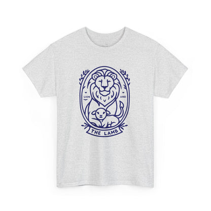 The Lamb Crewneck T‑Shirt — Lion & Lamb Faith Graphic Tee