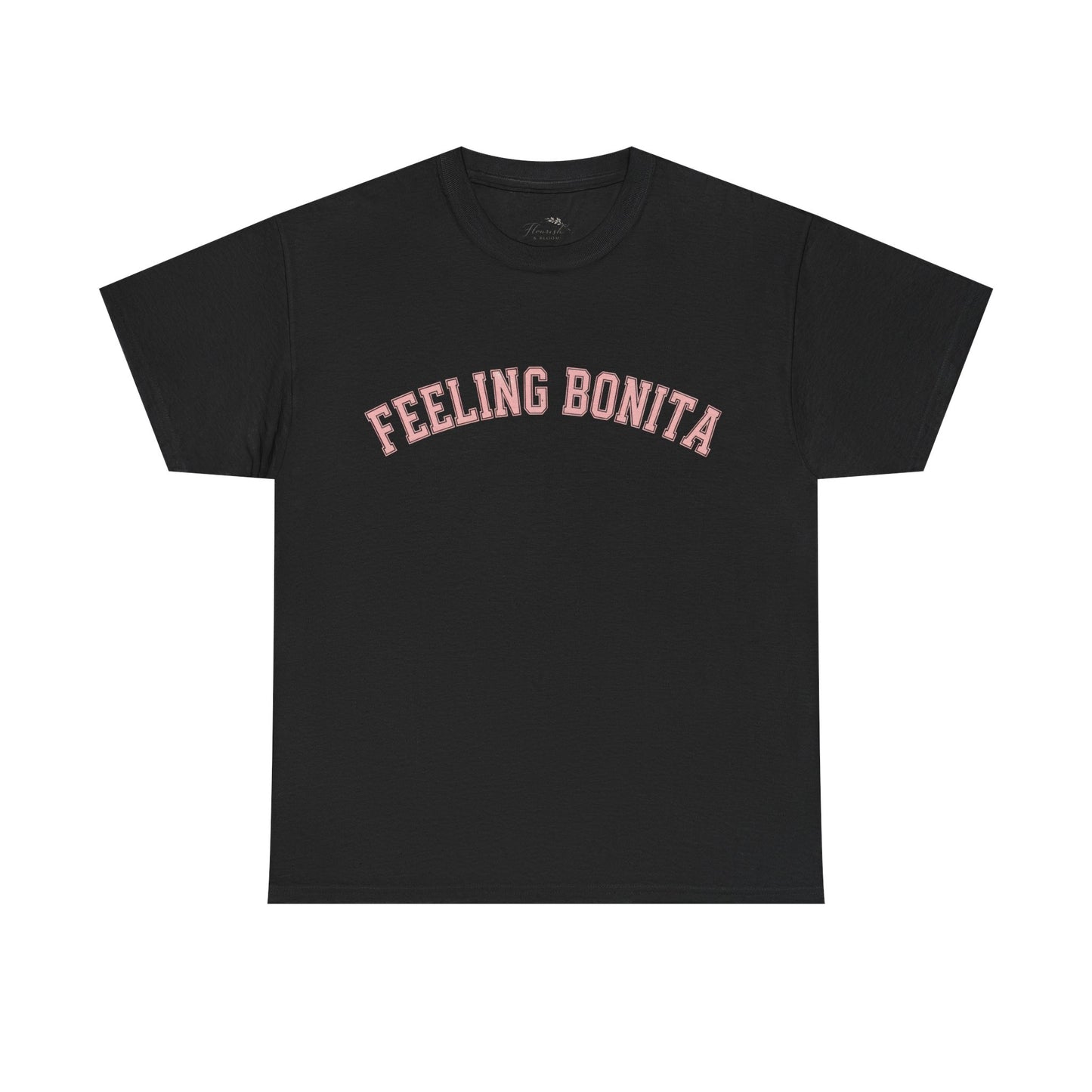 Feeling Bonita Tee — Pink Bow Graphic Cotton T‑Shirt