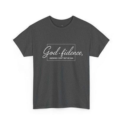 God-fidence Unisex Tee — Inspirational Christian Script T-Shirt