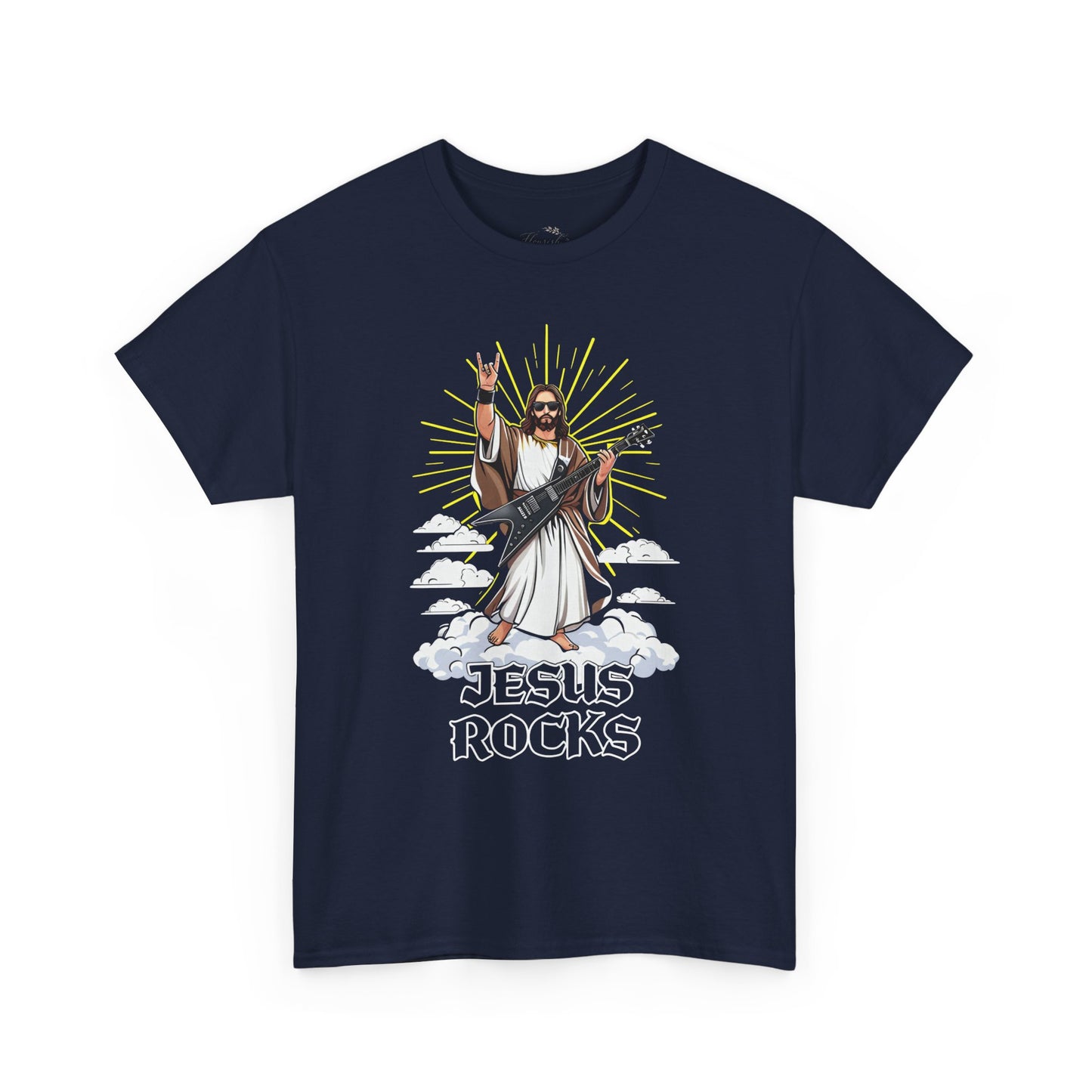 Jesus Rocks T‑Shirt — Rock & Faith Graphic Tee