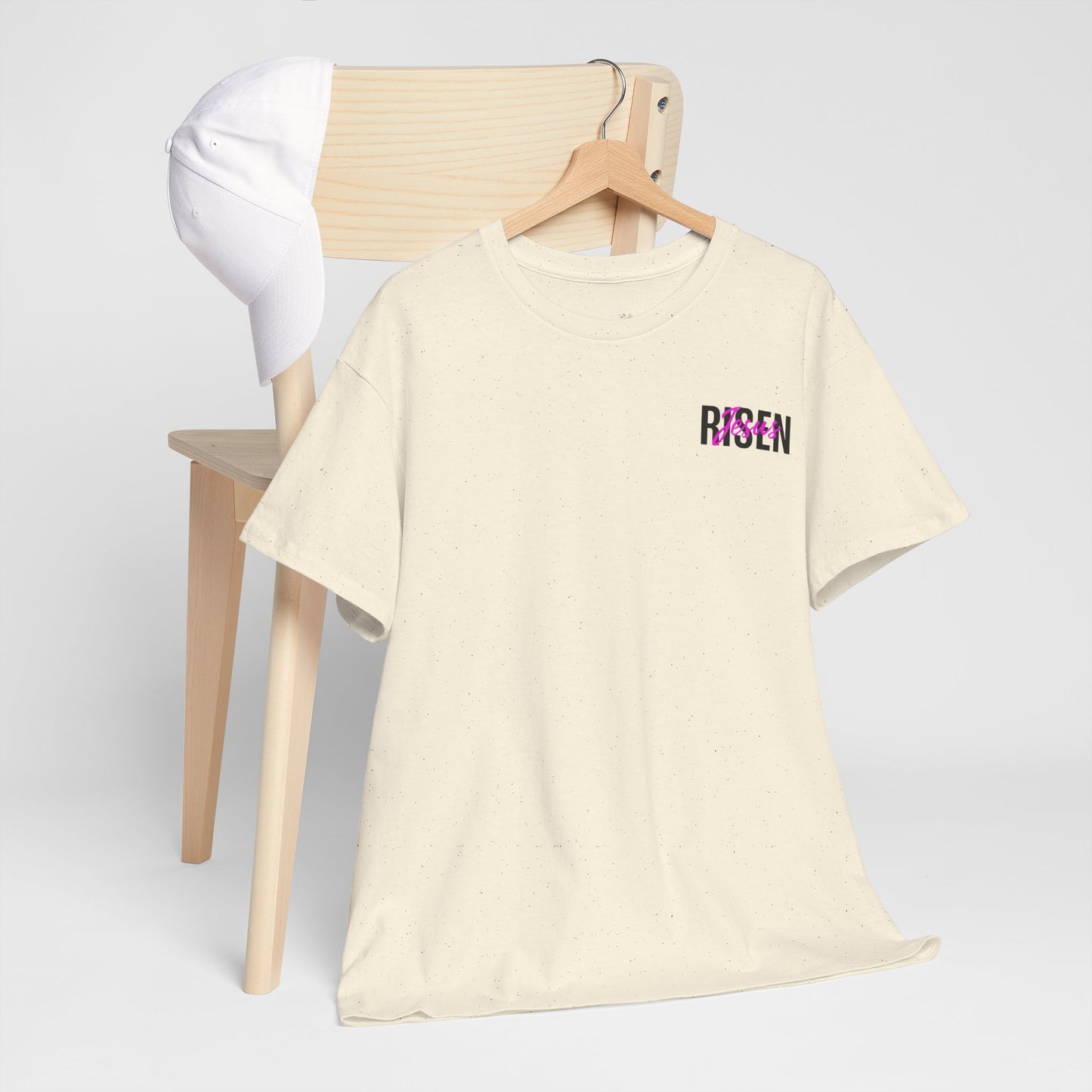 Christian 'Risen' PINK T-Shirt — Jesus Crown of Thorns Resurrection Tee