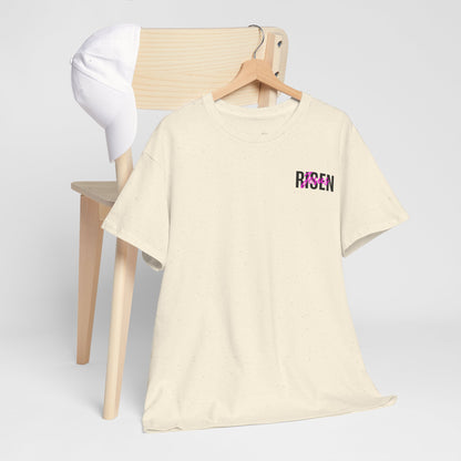 Christian 'Risen' PINK T-Shirt — Jesus Crown of Thorns Resurrection Tee