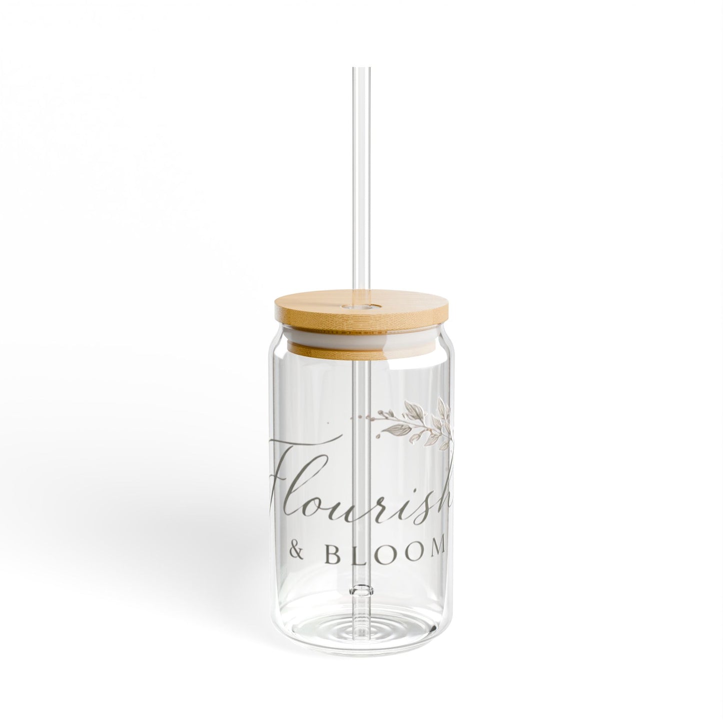 Sipper Glass - Flourish & Bloom Branded (16oz)