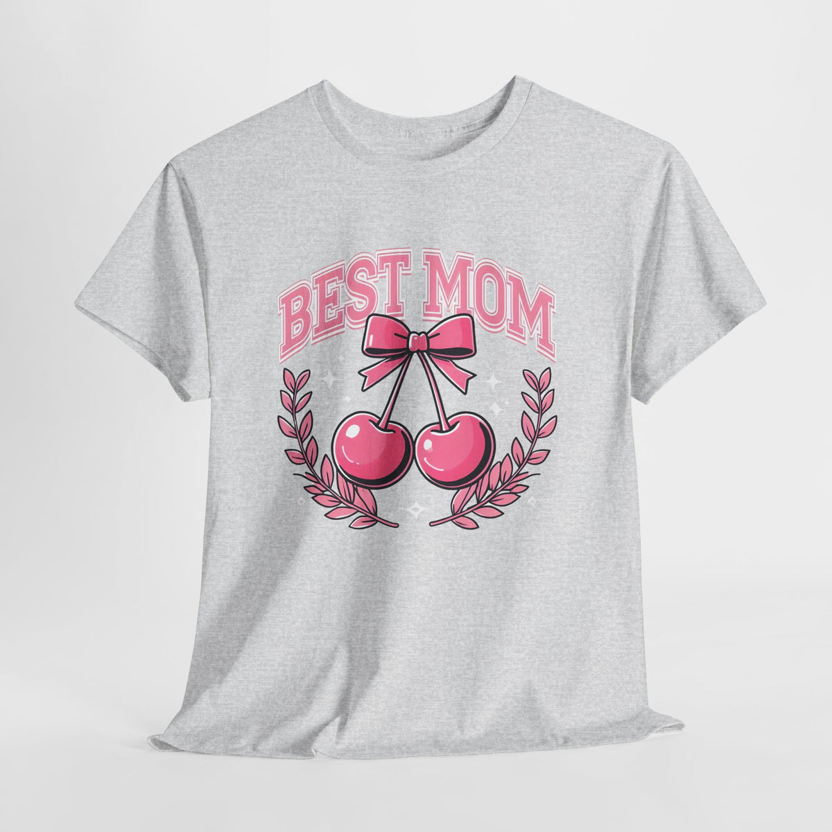 Best Mom Cherry Tee — Cute Pink Mother's Day T-Shirt