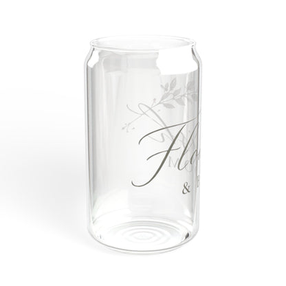 Sipper Glass - Flourish & Bloom Branded (16oz)