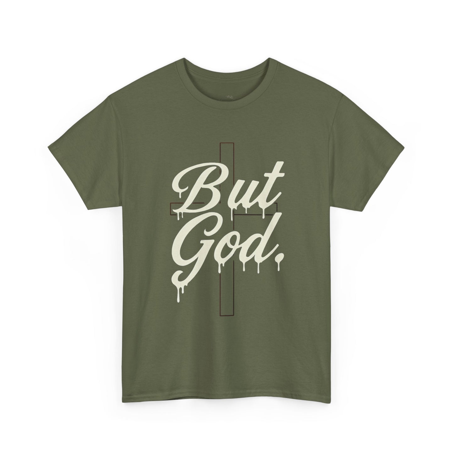 Christian T-Shirt "But God" Cross Graphic Tee — Inspirational Faith Shirt