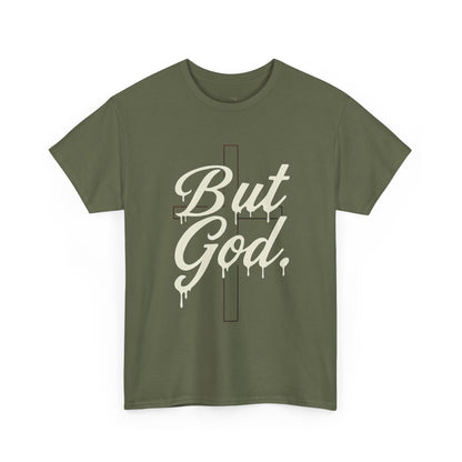 Christian T-Shirt "But God" Cross Graphic Tee — Inspirational Faith Shirt