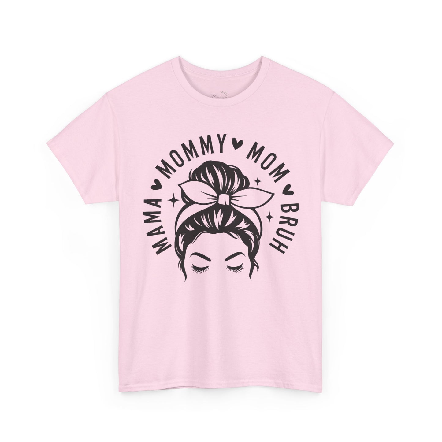 Mommy Mom Bruh T-Shirt – Messy Bun Mama Graphic Tee
