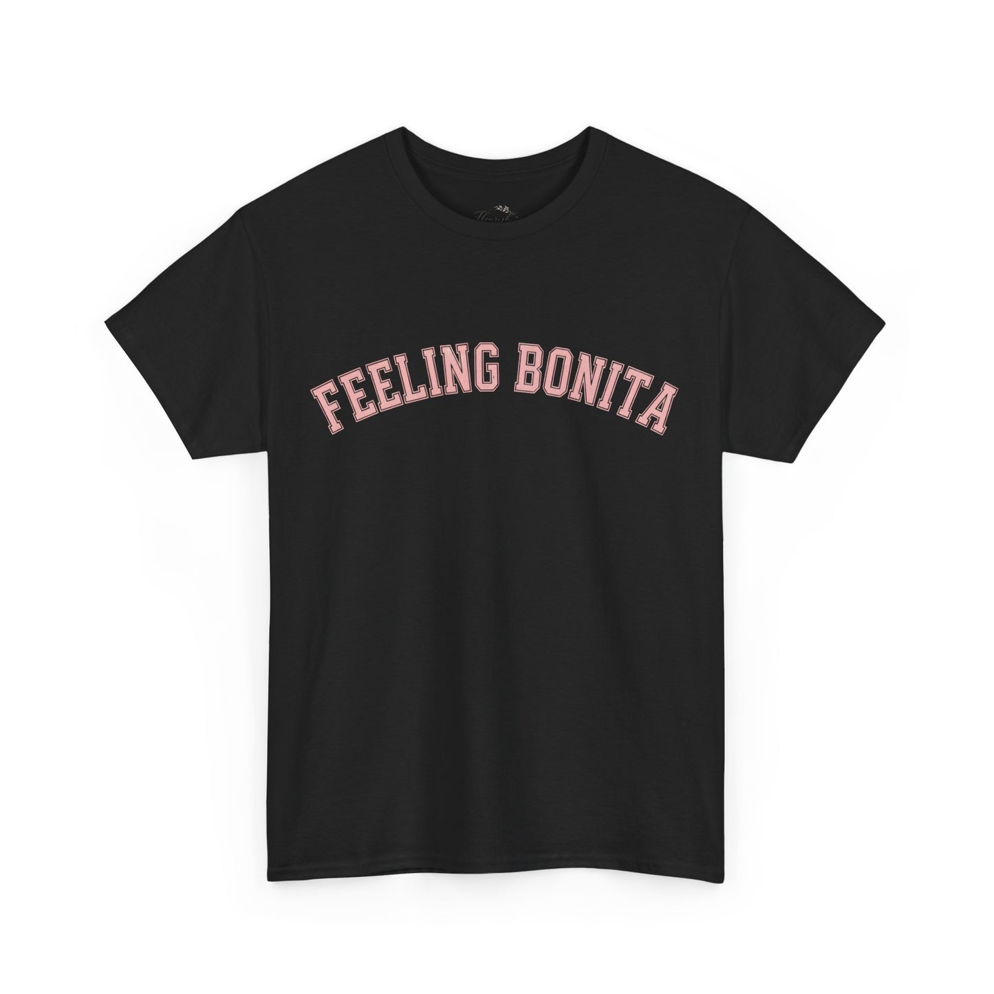Feeling Bonita Tee — Pink Bow Graphic Cotton T‑Shirt