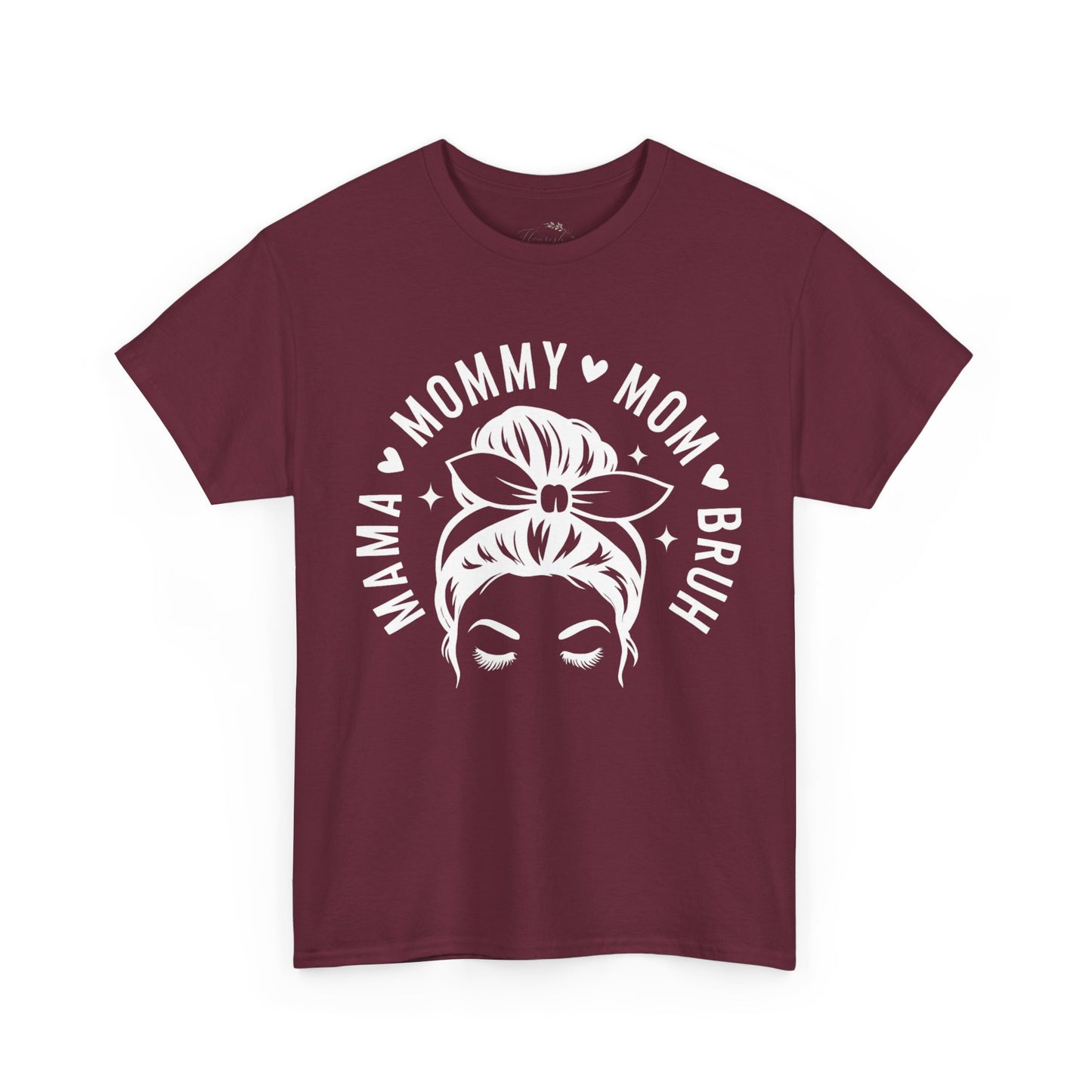 Mommy Mom Bruh T-Shirt – Messy Bun Mama Graphic Tee