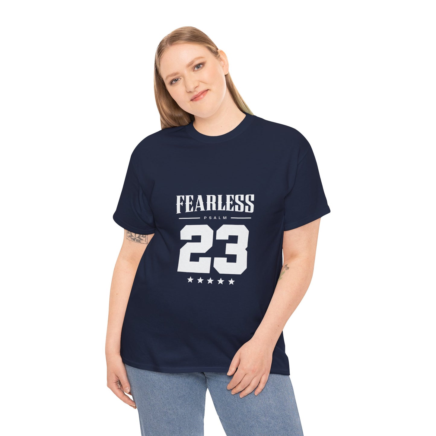 Fearless Psalm 23 Unisex T-Shirt — The Good Shepherd Christian Tee