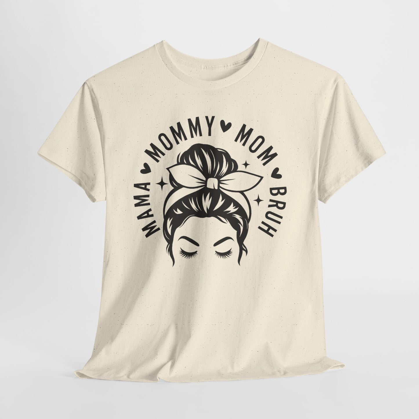 Mommy Mom Bruh T-Shirt – Messy Bun Mama Graphic Tee
