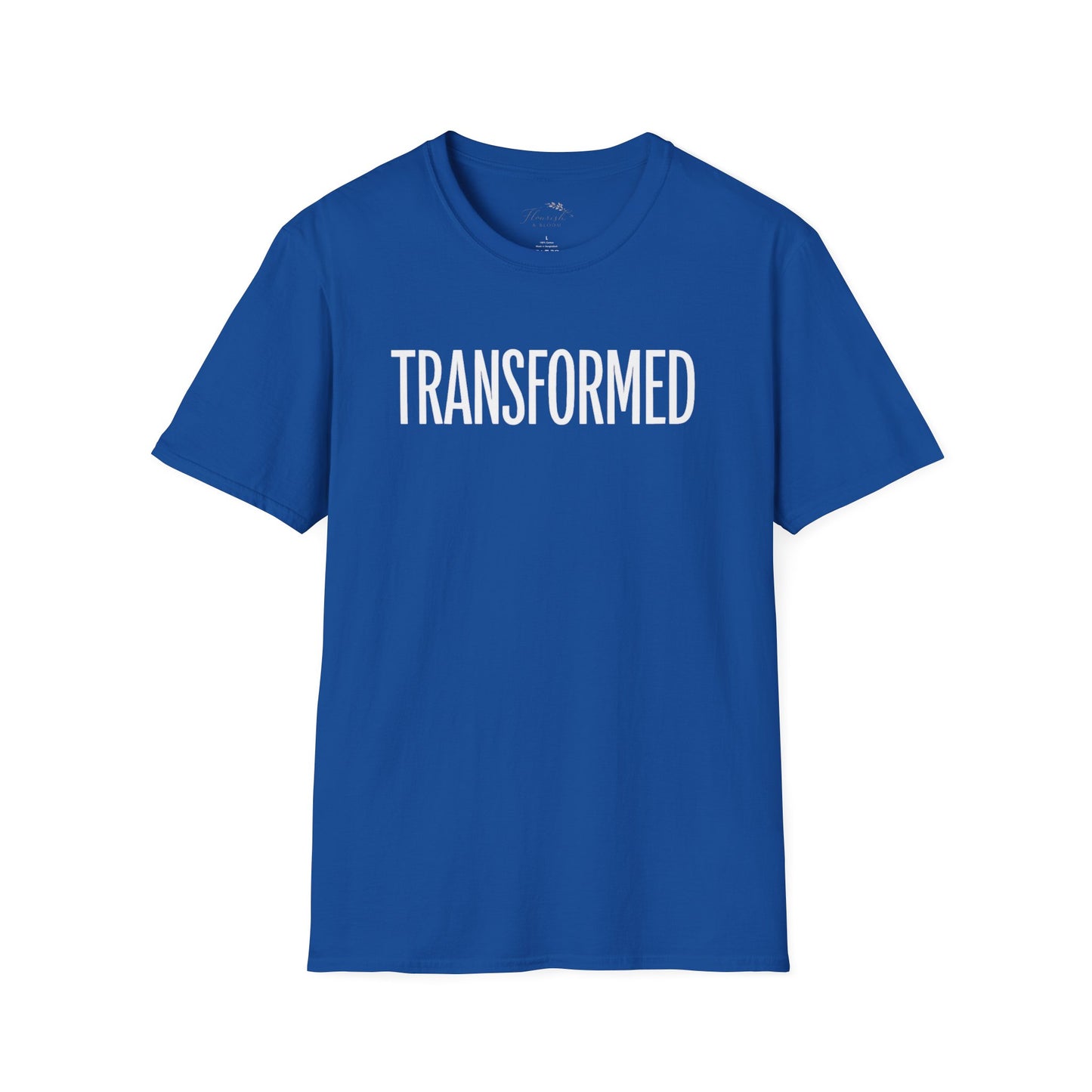 Floral Inspirational 'Transformed' Graphic Tee