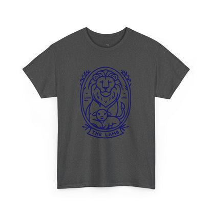 The Lamb Crewneck T‑Shirt — Lion & Lamb Faith Graphic Tee