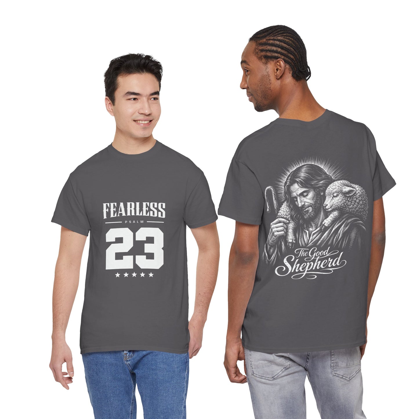 Fearless Psalm 23 Unisex T-Shirt — The Good Shepherd Christian Tee