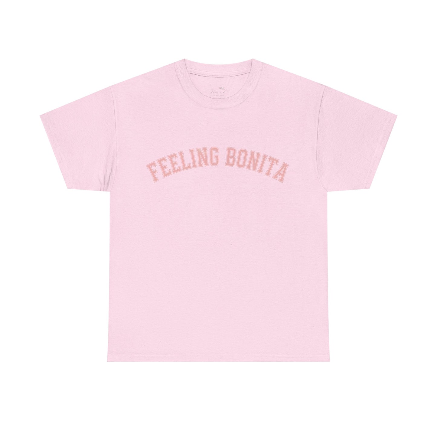Feeling Bonita Tee — Pink Bow Graphic Cotton T‑Shirt