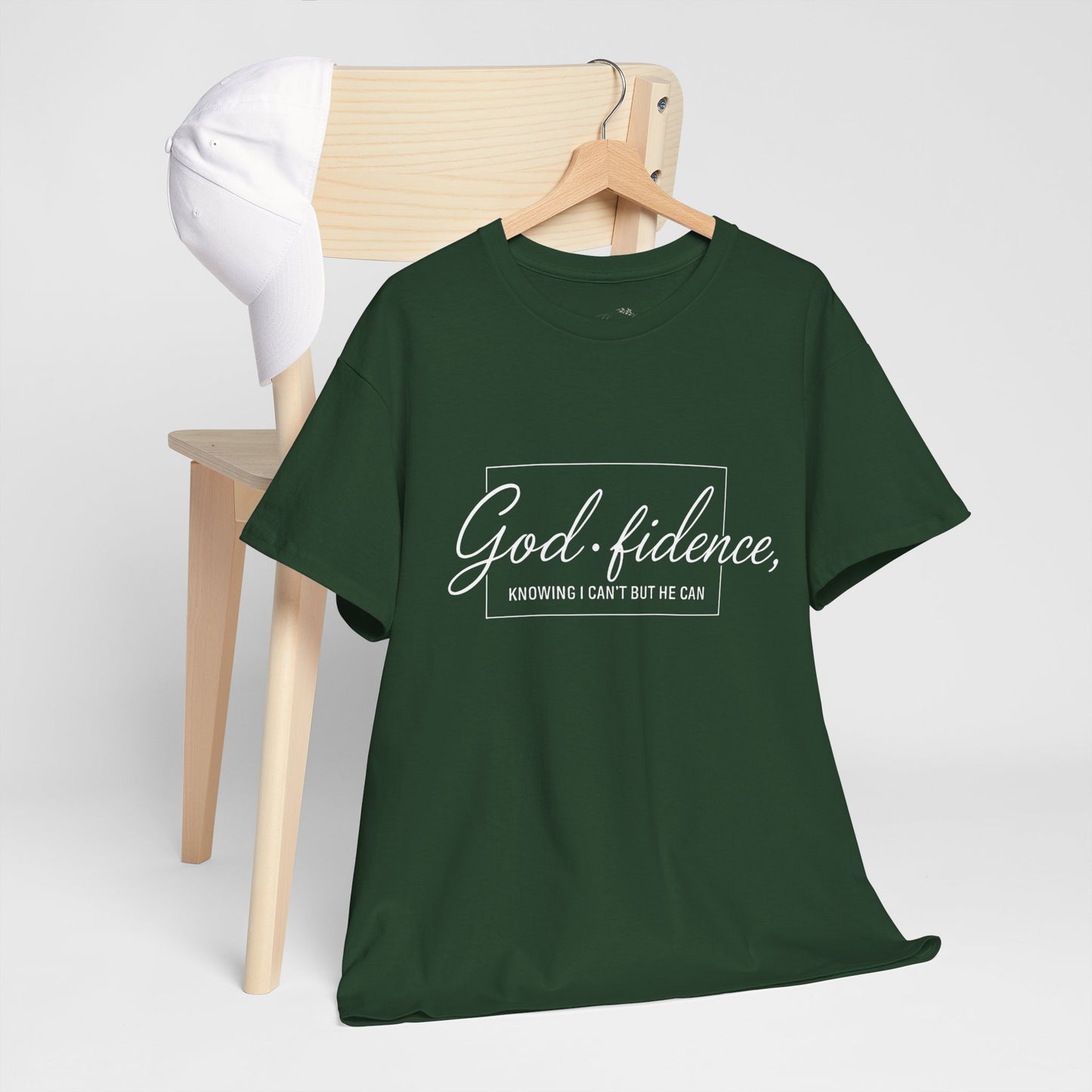 God-fidence Unisex Tee — Inspirational Christian Script T-Shirt