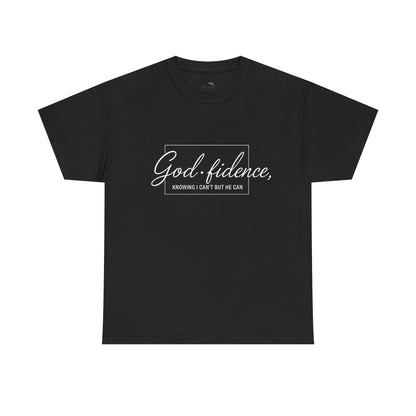 God-fidence Unisex Tee — Inspirational Christian Script T-Shirt
